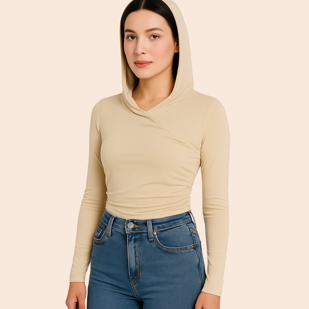 Hooded Long-Sleeve Top