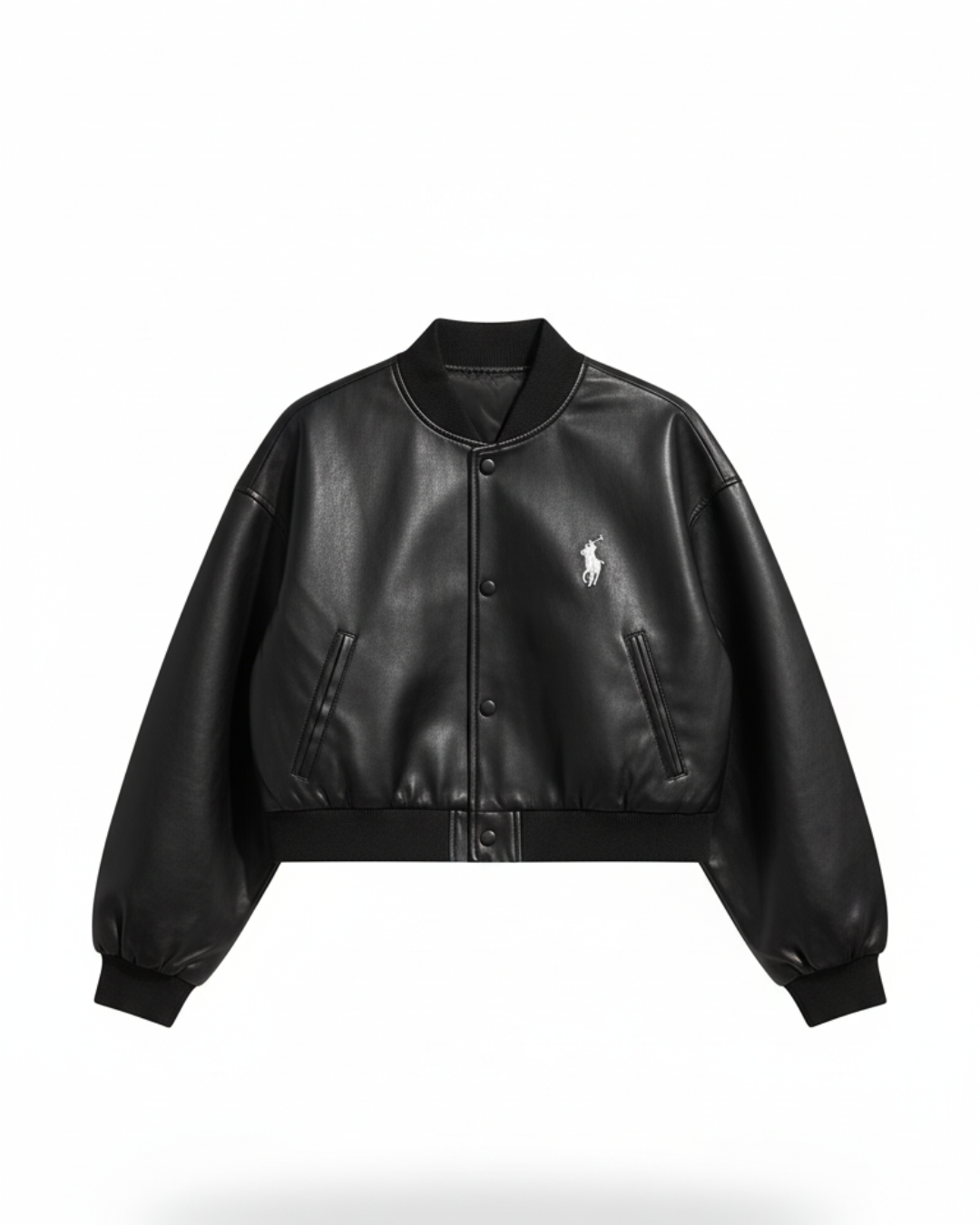 Premium Cropped Leather Jacket - Multiple Colors Available